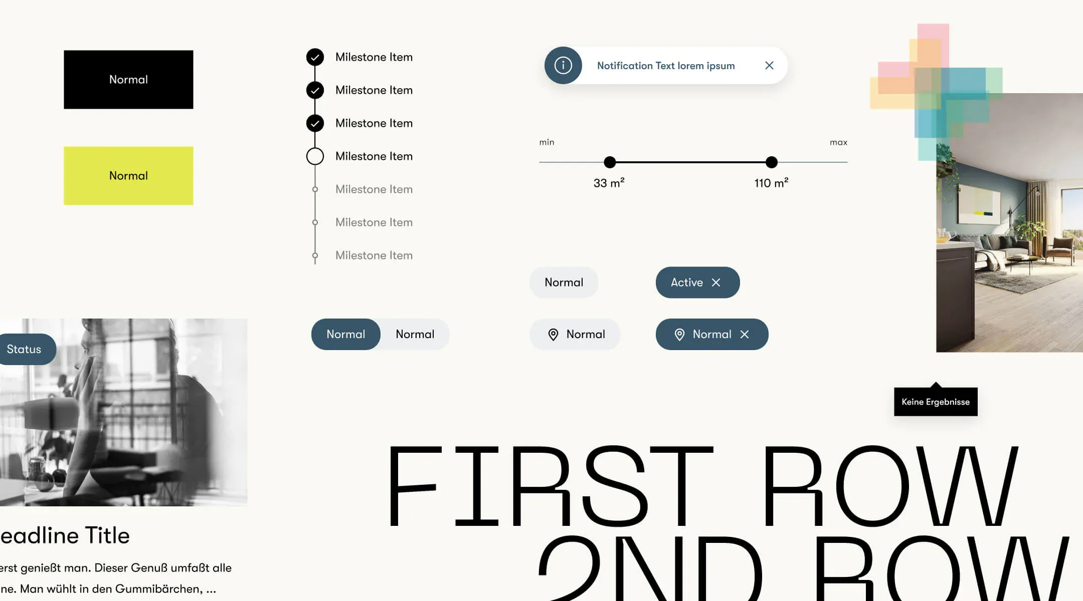 Ausschnitt aus dem Bauwerk Design System